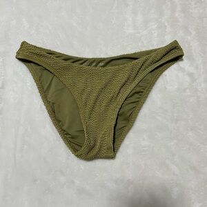 Somerfield Byron Bikini Bottom Olive Green (Nori Crinkle)